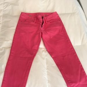 Lilly Pulitzer pink jeans